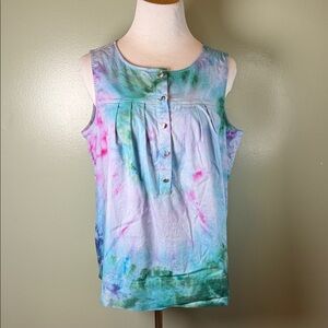 Tie-Dye Sleeveless Top